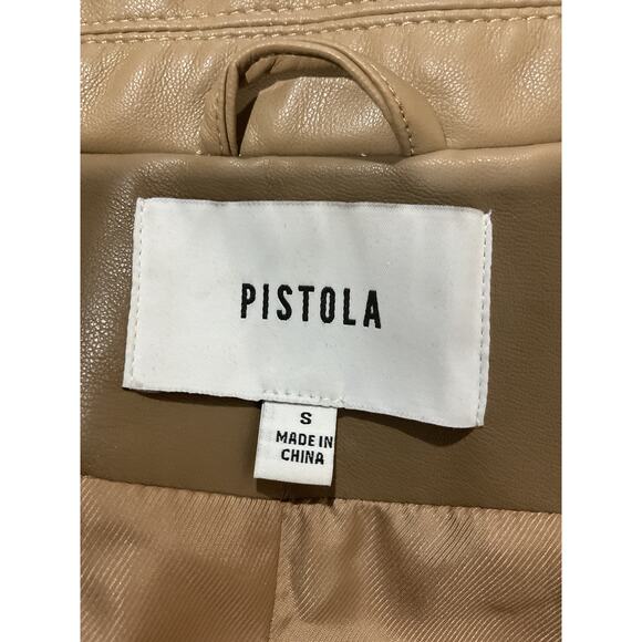 Pistola 'Romina' Brown Polyurethane Belted Blazer Dress  Size S - Picture 4 of 5